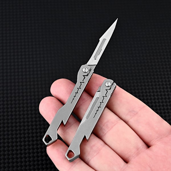 Mini Pullonavaaja Scalpel Titanium Alloy G10 Kahva taitettava O 9c92 |  Fyndiq