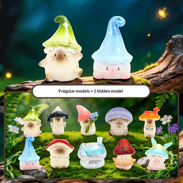 e Fantash Svampekat PAI Serie Blind Box Figurer Samleobjekt 1 Box Random