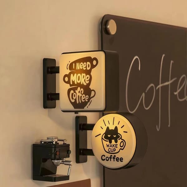 Mini Lightbox Køleskabsmagnet Kaffe Turisme Souvenir Magnetisk Lys A3