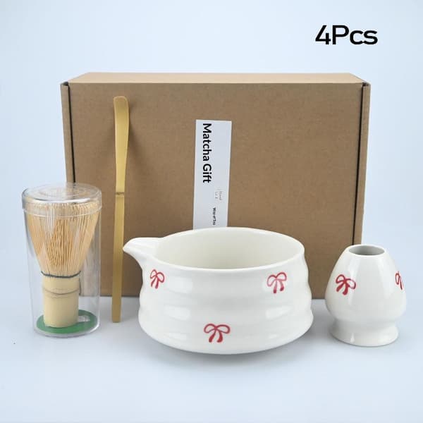 Bambu Matcha Vispset Chasen Chashaku Matcha Visp För Te C 5Pcs