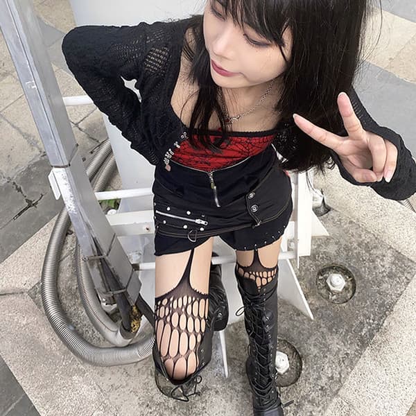 Hule netstrømper Strømpebukser Damer Full Body Fishnet