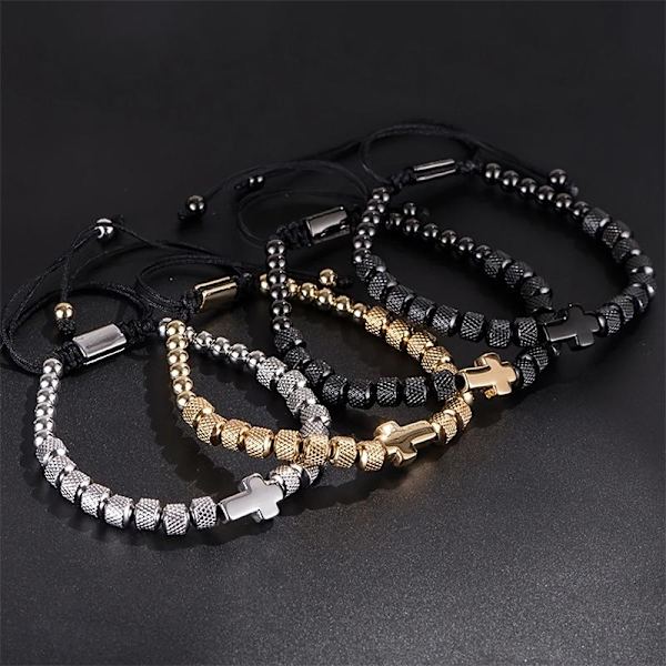 Charm Armbånd Rustfrit Stål Perlearmbånd Håndlavede Smykker A4