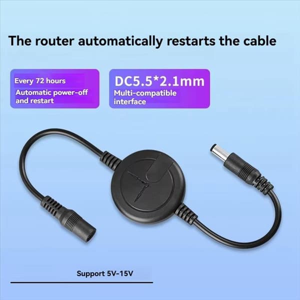 WiFi Router Nulstil Genstarter Automatisk Genstartskabel 72 Timer Til A2
