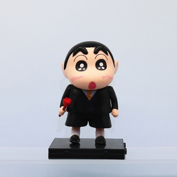 PVC statue Model Rose Crayon Shin-chan figur Nohara Shinosuke White