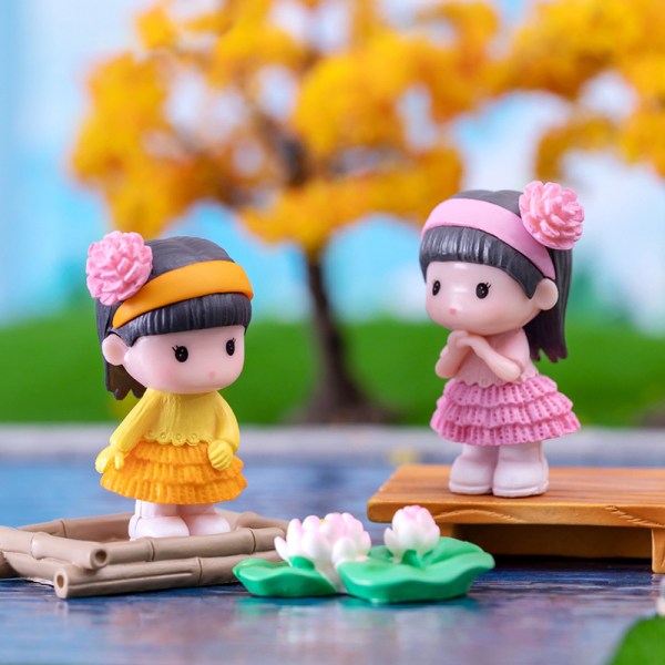 Mini Dreng Pige Model Figurer Håndværk Elskere Figurer Par Mini A8