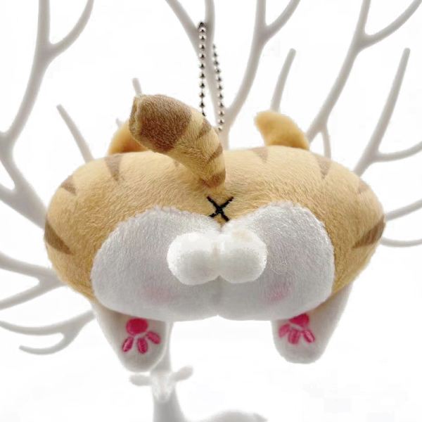 Ny e Cat Butt Plysch Nyckelring Butt Soft Fidget Toy Girls Child A3