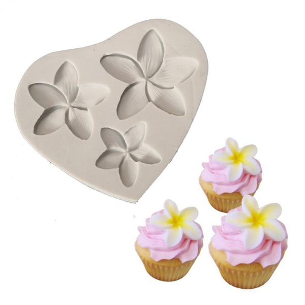 Frangipani Flower Silikone Form Fudge Form Sugarcraft Cake Deco