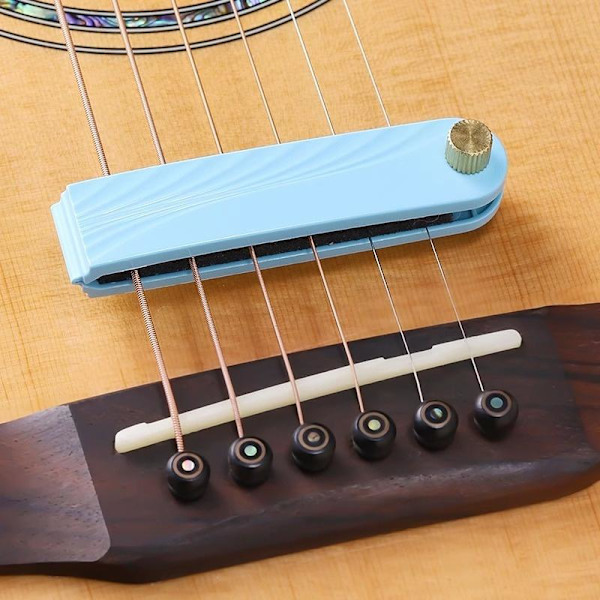Gitarrljuddämpare Mute Pad Strängskydd Icke-störande Gitarr St Blue