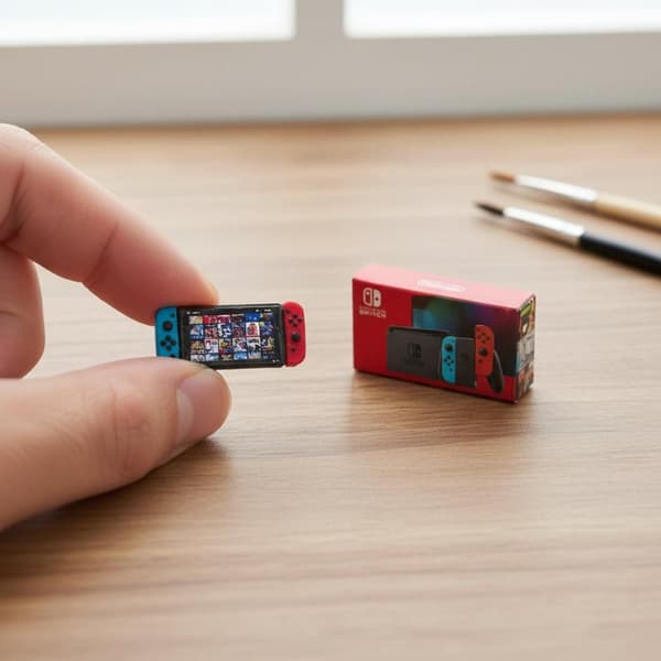 1 Set Dockhus Simulering Spelkonsol Leksak Mini Modell Scen De