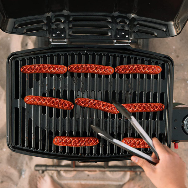 Hot Dog ter skjæreverktøy for BBQ bærbare pølseskiver Kitch Red