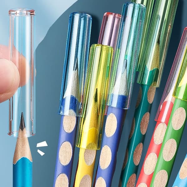 24/50 stk. e Pencil Cap Hylse Cover Extender Plastic Protector S 24Pcs StyleA