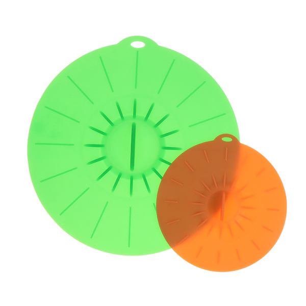 Mikroaaltouunin silikonikansi Keittopannun cover cover Uudelleen käytettävä 12CM