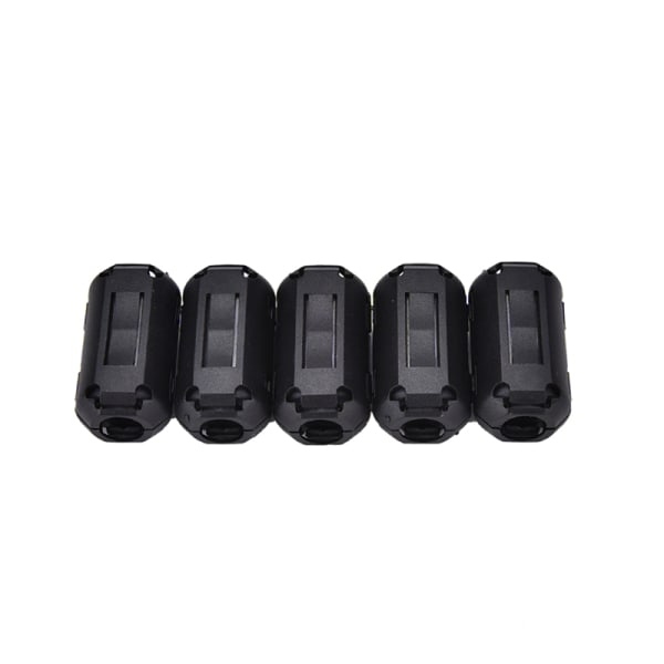 5 stk 3,5 mm støjdæmper EMI RFI Clip Choke Ferrit Core Cab black