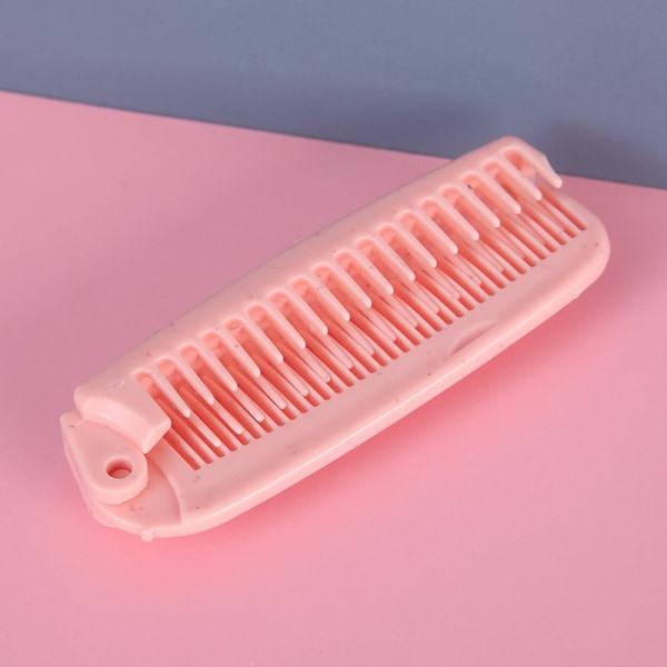 Kannettava matka-taitettava hiuskampaharja hierova hiuskampa Pink
