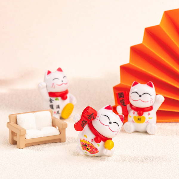 Mini Lucky Cat -sisustus Kodinsisustus Kawaii Lucky Cat Maneki Ne