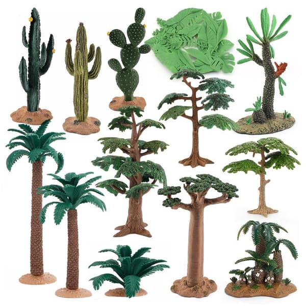 1 st simulerad brödfrukt kokospalm stubbe baobab kaktus A2