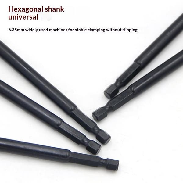 1/5 stk magnetisk lang muttertrekker sett for slagdrill sekskantet hylse A2