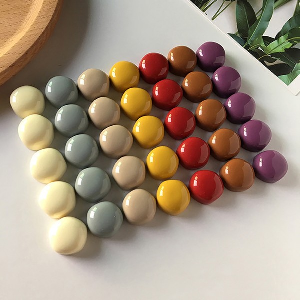 10 kpl pyöreitä jääkaappimagneetteja 15 mm pieni jääkaapin tikku Beige