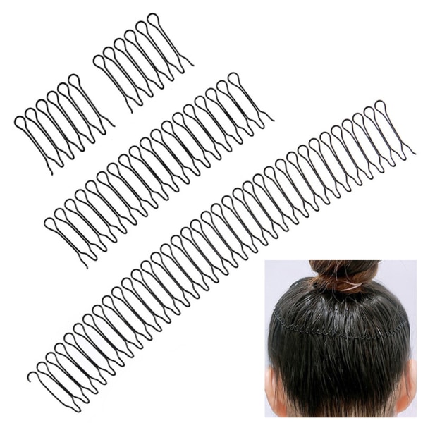 Hårfinishing Clip Scrunchie Invisible Comb Extra hårhållare A