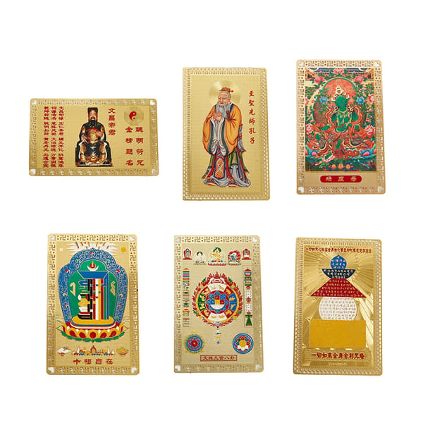 Bedst sælgende Feng Shui Tibet Mystic Amulets Card til beskyttelse C