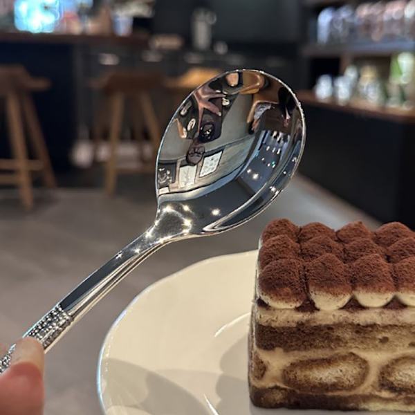 Rostfritt stål förtjockningssked Creative Long Handle Hotel Hot