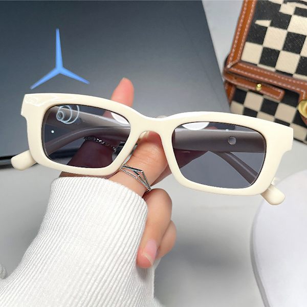Neliönmuotoiset aurinkolasit Nainen Luxury Designer Retro Pieni suorakulmio S A1