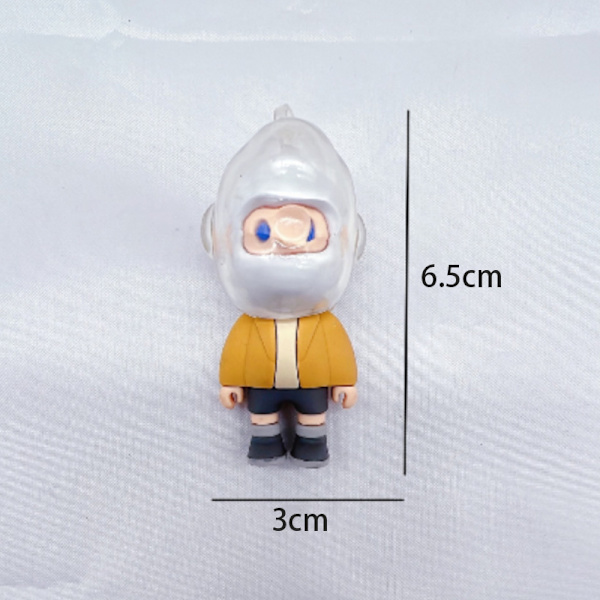 Sarjakuva-avaimenperä Kawaii Anime Figuuri Silikonimallin riipusavain A3