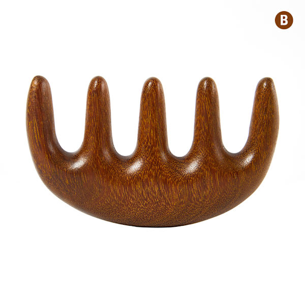 1kpl Meridian Hierontakampa Santelipuu Five Wide Tooth -kampa B