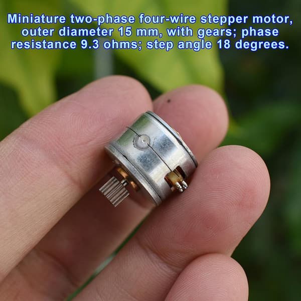 1/3 stk DC5V Mini 15mm diameter 2-fase 4-leder Stepper Stepping 1pc