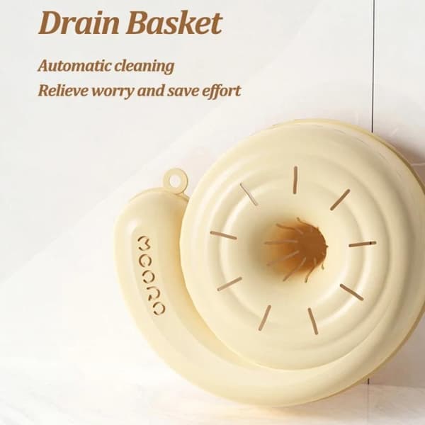 Spin Shape Automatisk Grönsakstvätt Hushållsfrukt Avlopp Ba Beige