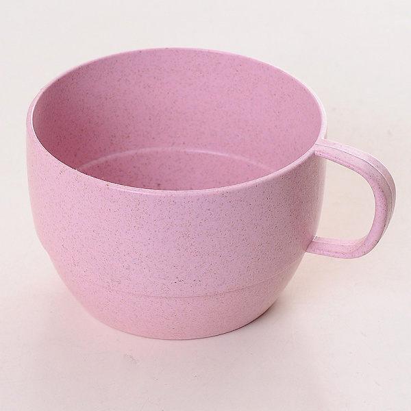 Nordic Style Plast Tekopp Kaffe Te Melk Drikkekopp Eco-frie Pink