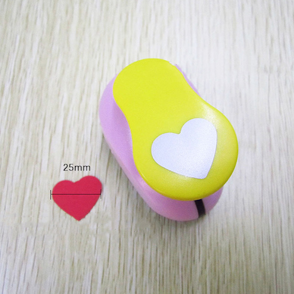DIY Heart Shape EVA Foam Punch Paper Punch Handgjord Puncher Rou 25mm
