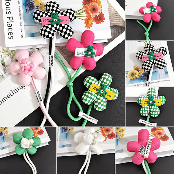 Blombroscher Bear Doll Hängesväska Dekor Lapel Pins Märken B C