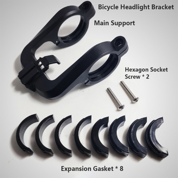 Sykkel Frontlykt Light Extension Bracket Stand Sykkel Lampe Holde