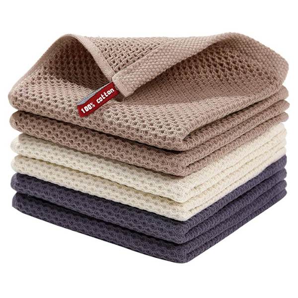 Puhdistusliina Kotitalouksien vahva imukykyinen Rag Waffle Cotton Kit Dark blue