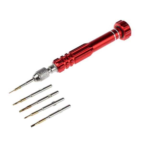 5 i 1 Precision Torx Watch Reparation Mixed Set Tool Ki Red