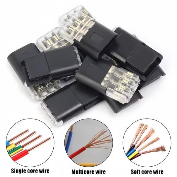 1/10 stk D3 elektrisk ledningskontakt, gratis avisolering, rask kabel C A2