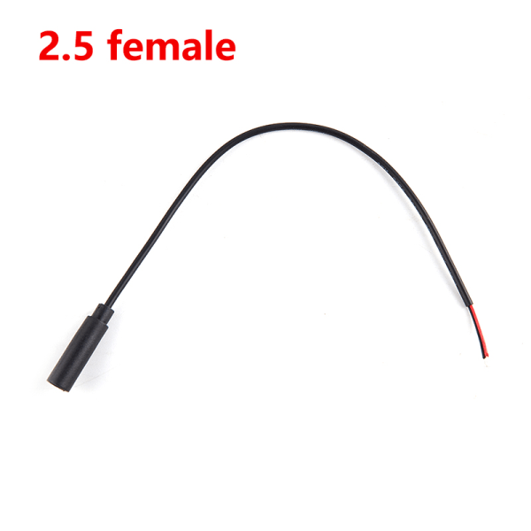 2,5 mm 3,5 mm Mono-kontaktkabel Plugg 2pins forlengelsesledning gjør det selv o 2.5 female