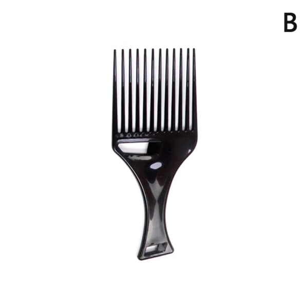 1 kpl Leveä Harja Pick Kampahaarukka Hiusharja Insert Hair Comb Plast B