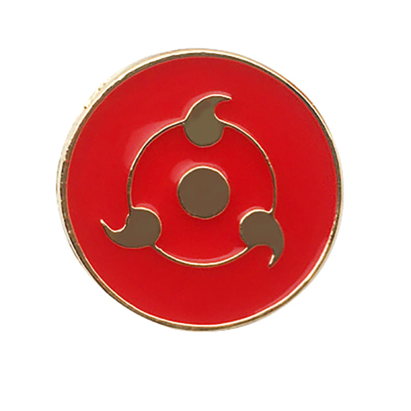 Animation-stil Badge Metal Broche Red Cloud Sharingan Pin Anti A