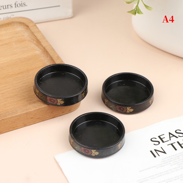 3 Stk Miniature Dukkehus Middagstallerkener Mini Sushi tallerken Fad A4