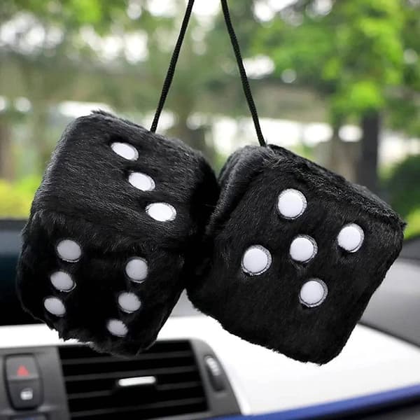 2 muhkeaa noppalelua samettiriipus auton ripustus imukupilla D red
