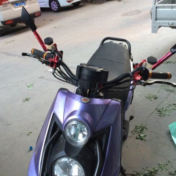 28mm motorsykkelstyre CNC aluminiumslegering scooterhåndtak Red