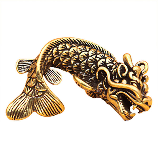 Mini Dragon Casting Animal Figurine Retro-tyylinen messinkiveistos