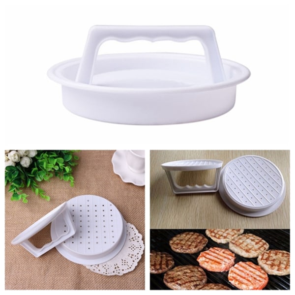 NY Biff Hamburger Form US Kitchen Burger Matlagning Grill Plast