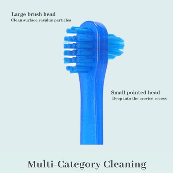 1/5/10 stk T-formet tannprotese dedikert plastbørste tannbørste D Blue 10Pcs