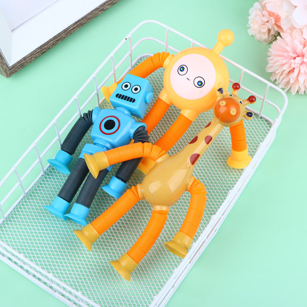 Stretchy Tube Robot Puzzle Toy Novelty Springs Telescopic Robot A2