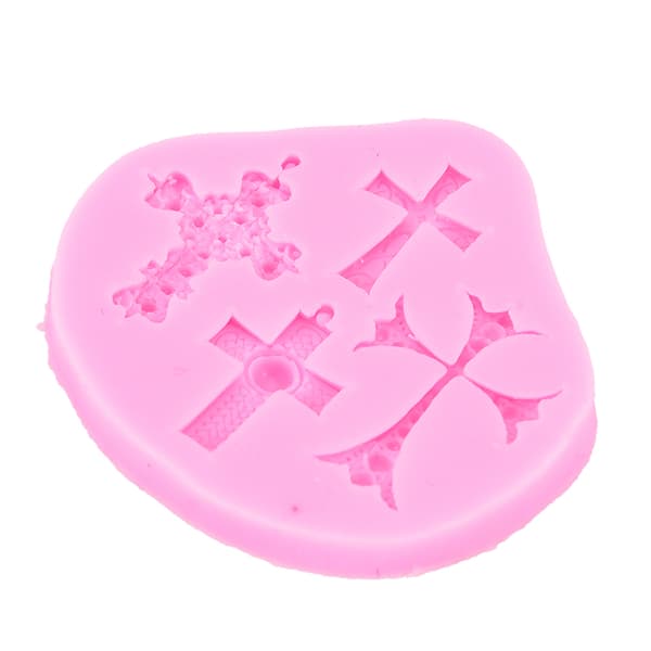 Gothic Cross Jesus Silikonfondantform Kakedekorering Choco