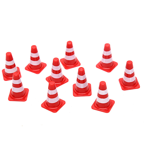 10x Mini PlasticTraffic Cones Sport Træning Roadblock Mini Tra