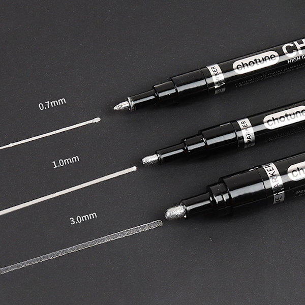 Chrome Mirror Reflekterende Marker Sølv Marker Liquid Pen Craftw 1mm